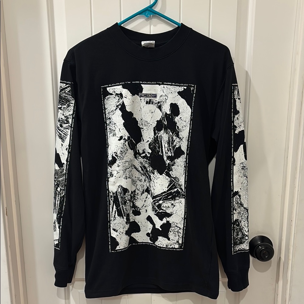Nike ACG Black and White Graphic Long Sleeve Shirt